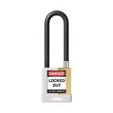 ABUS - 74M/40HB75 - Key Retaining Vinyl Encased Solid Brass Padlock with Optional Keying and Optional Finish - 1-37/64 Inch Width