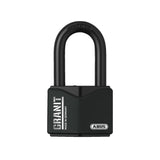 ABUS - 37/55HB50 - Non-Rekeyable Corrosion Resistant Black Granit Coated Steel Padlock with Optional Keying - 2 29/64 Inch Width