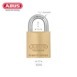ABUS - 83KnK/45 - Brass Padlock W/O Cylinder - Rekeyable - Replaceable Shackle