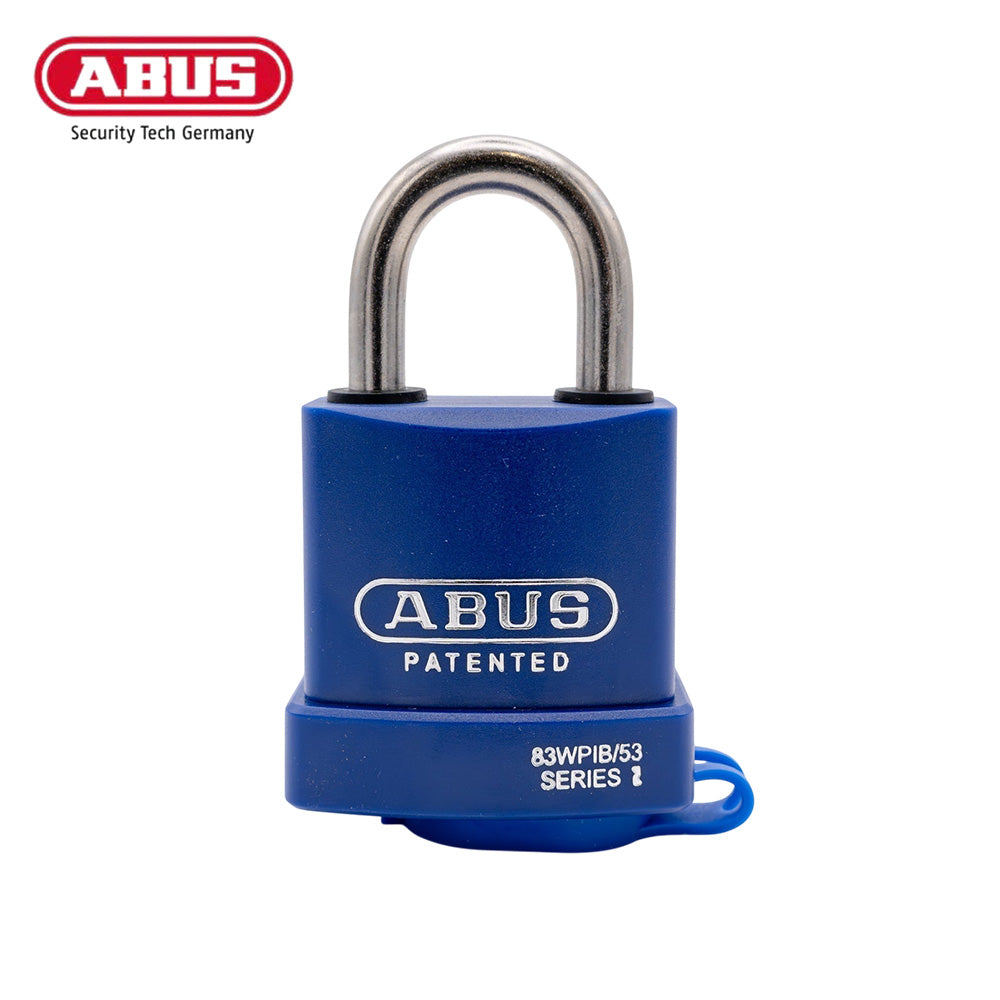 ABUS - 83WPIB/53- Weatherproof Corrosion Resistant Padlock - Stainless Steel Shackle - Keyed Different