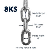 ABUS - 8KS - 6 Foot - High Security Chain & Sleeve