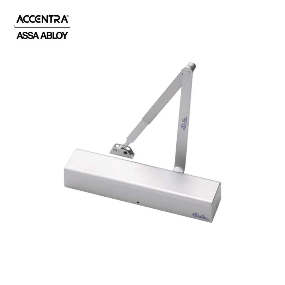 ACCENTRA - 2721 - Heavy Duty Non Hold Open Door Closer with Parallel Arm and Removable Stop - Aluminum Painted