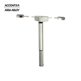ACCENTRA - 7110F - Surface Mounted Vertical Rod Exit Device with Wide Stile Pushpad and Less Trim - 36 Fire-rated Device - Grade 1 - 630 (Stainless Steel)