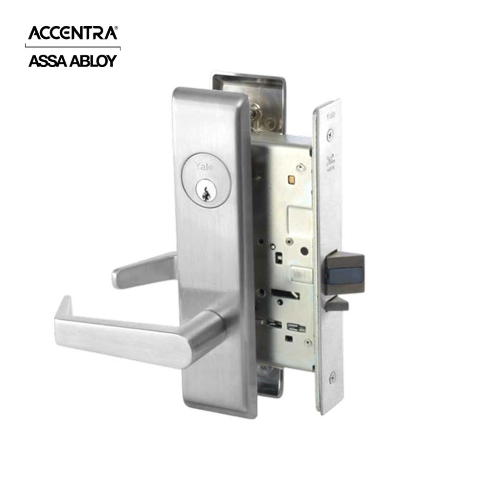 ACCENTRA - CRCN8822FL - Mortise Dormitory Lock with CRCN Trim - Grade 1 - 626 (Satin Chrome)