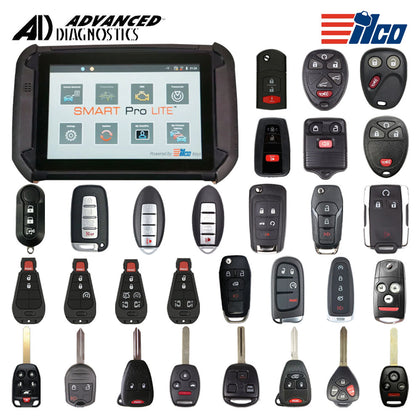 Complete Programming Bundle with ADVANCED DIAGNOSTICS Smart Pro Lite Programming Device and Various ILCO Look-alike Remotes