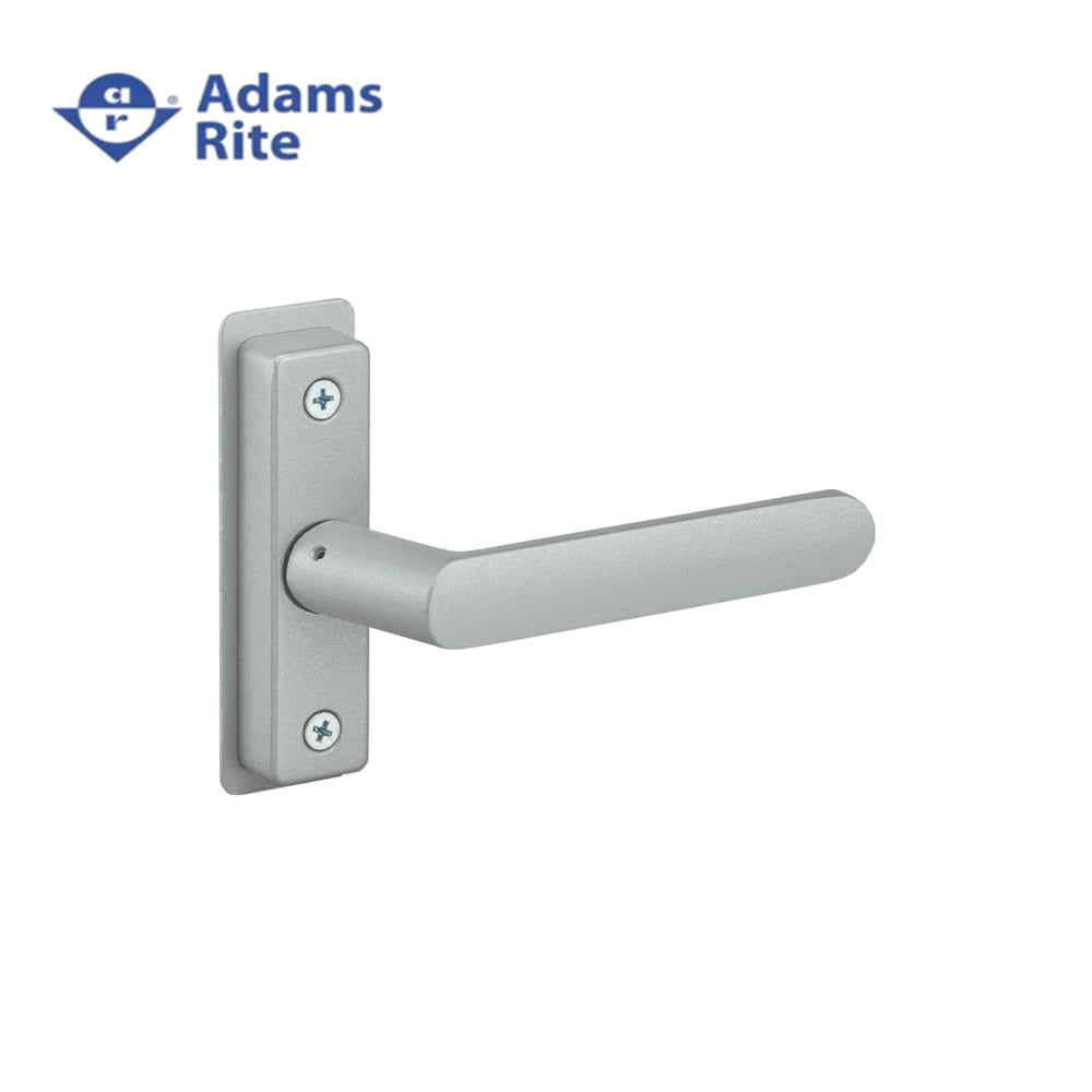 Adams Rite - 4568-501 - Flat Euro Lever Trim without Return For 1-3/4 to 2 Thick Door and LH or LHR Operation - 130 (Satin Aluminum Ritecoat Paint)