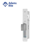 Adams Rite - MS1851S-210 - MS Deadlock Radius Faceplate with 31/32 Backset and Straight Bolt - 628 (Satin Aluminum Clear Anodized Finish)