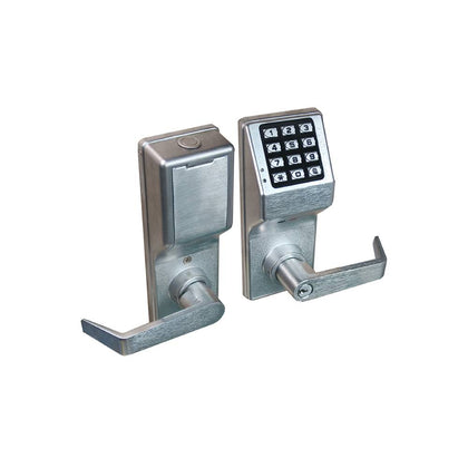 Alarm Lock - DL4100-26D - Weatherproof Trilogy Digital Keypad Lock with Privacy Feature and High Capacity Audit Trail - Satin Chrome Finish