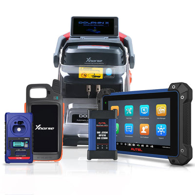 Autel MaxiIM IM608 PRO II with Xhorse XP-005L Dolphin II Key Cutting Machine and VVDI Key Tool MAX PRO Remote Generator