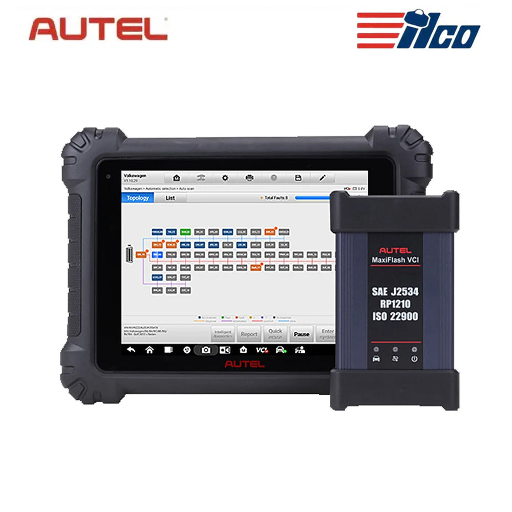 Autel MaxiSys MS909 Diagnostic Tablet with Maxiflash VCI and FREE ILCO Flash 008 Mechanical Key Cutting Machine