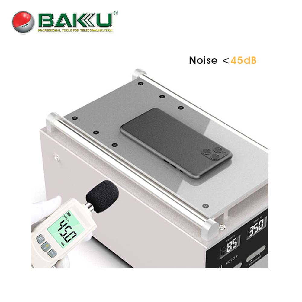 BAKU 909D+ 3-in-1 Soldering Station - Heat Gun, Soldering Iron and