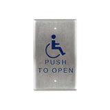 BEA - 10PBO241 - Single Gang Push Plates 2.75 Inch by 4.5 Inch Stainless Steel