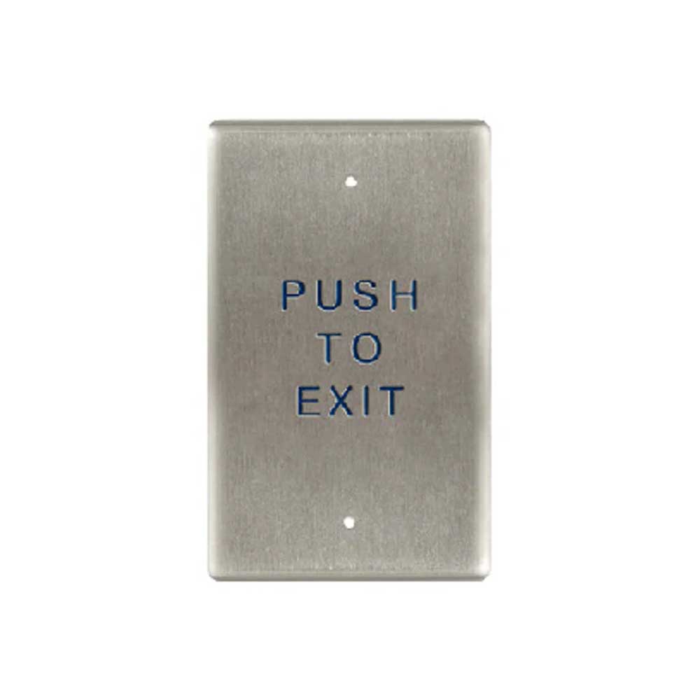 BEA - 10PBO241 - Single Gang Push Plates 2.75 Inch by 4.5 Inch Stainless Steel