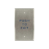 BEA - 10PBO241 - Single Gang Push Plates 2.75 Inch by 4.5 Inch Stainless Steel