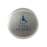 BEA - 10PBR - Round Push Plates 6 Inch Stainless Steel