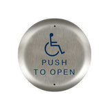 BEA - 10PBR45 - Round Push Plates 4.5 Inch Stainless Steel