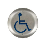 BEA - 10PBR45 - Round Push Plates 4.5 Inch Stainless Steel