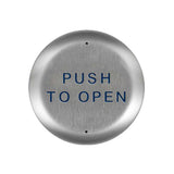 BEA - 10PBR45 - Round Push Plates 4.5 Inch Stainless Steel