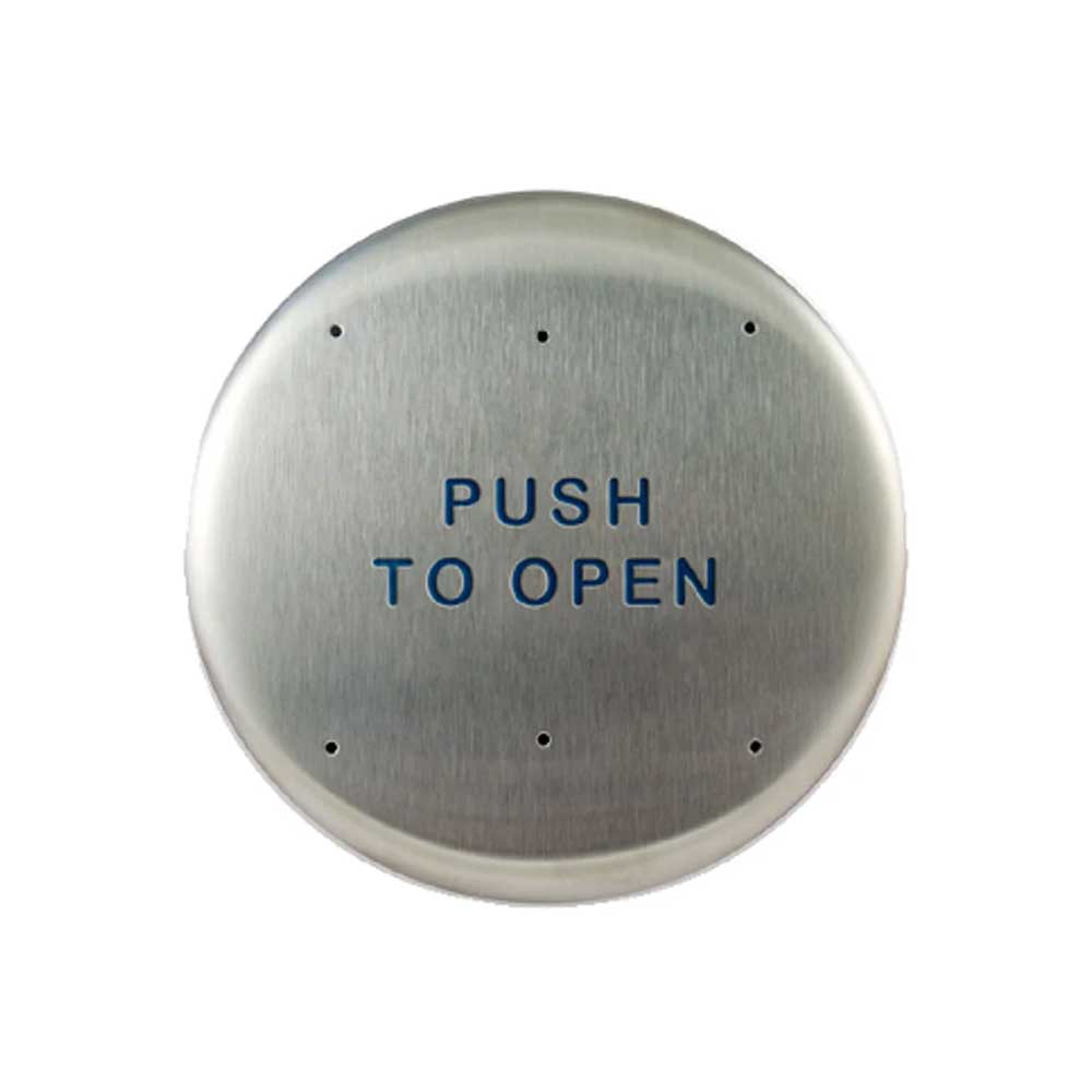 BEA - 10PBR - Round Push Plates 6 Inch Stainless Steel