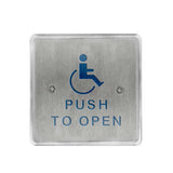 BEA - 10PBS - Squae Push Plates 4.5 Inch Stainless Steel