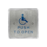 BEA - 10PBS45 - Square Push Plates 4.5 Inch Stainless Steel