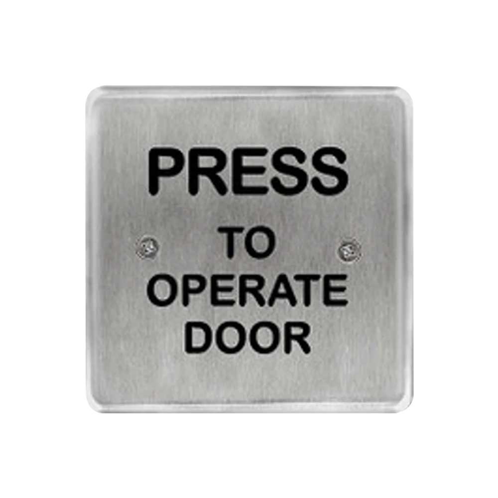 BEA - 10PBS45 - Square Push Plates 4.5 Inch Stainless Steel