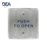 BEA - 10PBS45 - Square Push Plates 4.5 Inch Stainless Steel