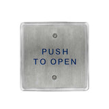 BEA - 10PBS - Squae Push Plates 4.5 Inch Stainless Steel