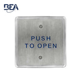 BEA - 10PBS - Squae Push Plates 4.5 Inch Stainless Steel