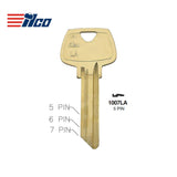 1007LA 5-Pin Sargent Commercial & Residencial Key Blank -  SAR-8 / 1007LA