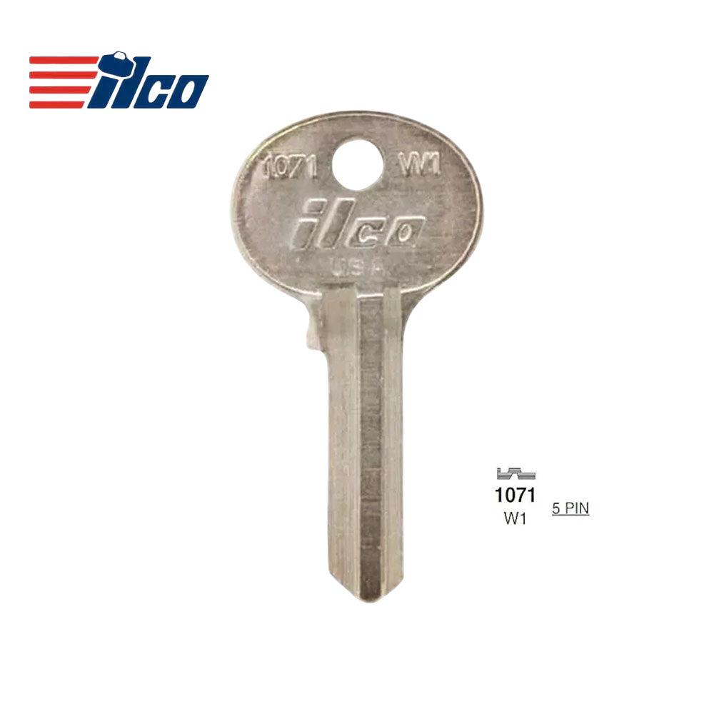 ILCO 1071-W1 5-Pin Wilson Bohanno Key Blank