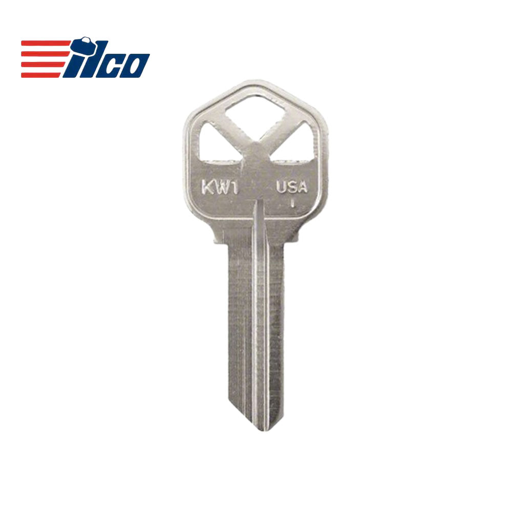 ILCO 1176 Kwikset Nickel Plated Key Blank - KW1