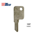 ILCO 1597 Haworth Cabinet Key Blank - HAW1