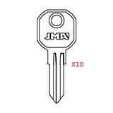 Gascap Key Blank - 1611 GAS / GAS-4 (Packs of 10)