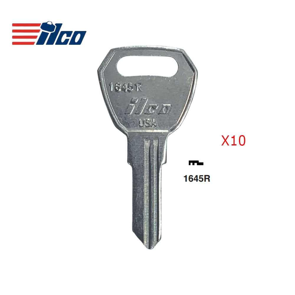 Commercial & Residential Key Blank - FLT-1D / 1645R RV (Packs of 10)