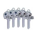 ILCO - NFL-KW1 TeamKeys - Helmet Edition Key Blank - Dallas Cowboys (5 Pack)