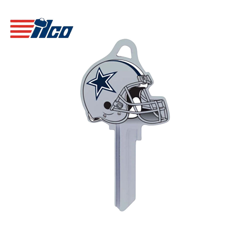 ILCO - NFL-KW1 TeamKeys - Helmet Edition Key Blank - Dallas Cowboys