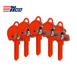 ILCO - NFL-KW1 TeamKeys - Helmet Edition Key Blank - Cleveland Browns - Pack of 5