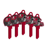 ILCO - NFL-KW1 TeamKeys - Helmet Edition Key Blank - Tampa Bay Buccaneers (5 Pack)