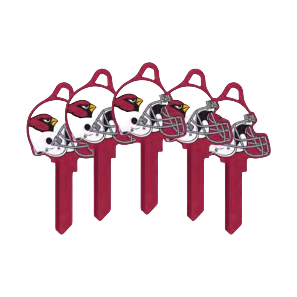ILCO - NFL-KW1 TeamKeys - Helmet Edition Key Blank - Arizona Cardinals - Pack of 5