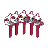 ILCO - NFL-KW1 TeamKeys - Helmet Edition Key Blank - Arizona Cardinals - Pack of 5