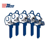 ILCO - NFL-KW1 TeamKeys - Helmet Edition Key Blank - Indianapolis Colts - Pack of 5