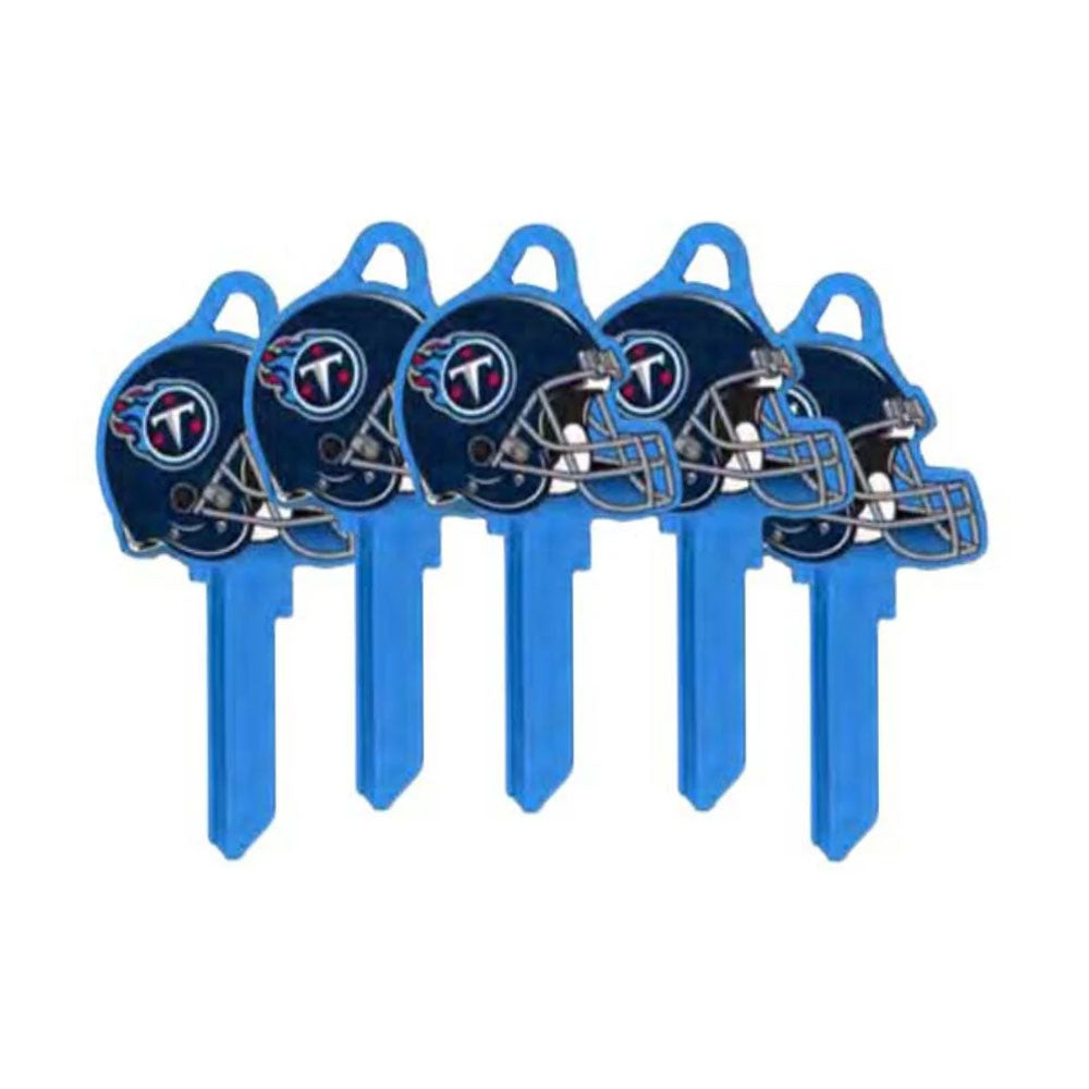 ILCO - NFL-KW1 TeamKeys - Helmet Edition Key Blank - Tennessee Titans - Pack of 5