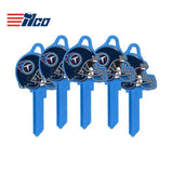 ILCO - NFL-KW1 TeamKeys - Helmet Edition Key Blank - Tennessee Titans - Pack of 5