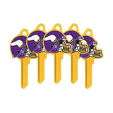 ILCO - NFL-KW1 TeamKeys - Helmet Edition Key Blank - Minnesota Vikings - Pack of 5