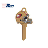 ILCO - NFL-SC1 TeamKeys - Helmet Edition Key Blank - San Francisco 49ers