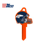 ILCO - NFL-SC1 TeamKeys - Helmet Edition Key Blank - Denver Broncos