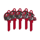ILCO - NFL-SC1 TeamKeys - Helmet Edition Key Blank - Tampa Bay Buccaneers - Pack of 5