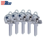 ILCO - NFL-SC1 TeamKeys - Helmet Edition Key Blank - Dallas Cowboys (5 Pack)