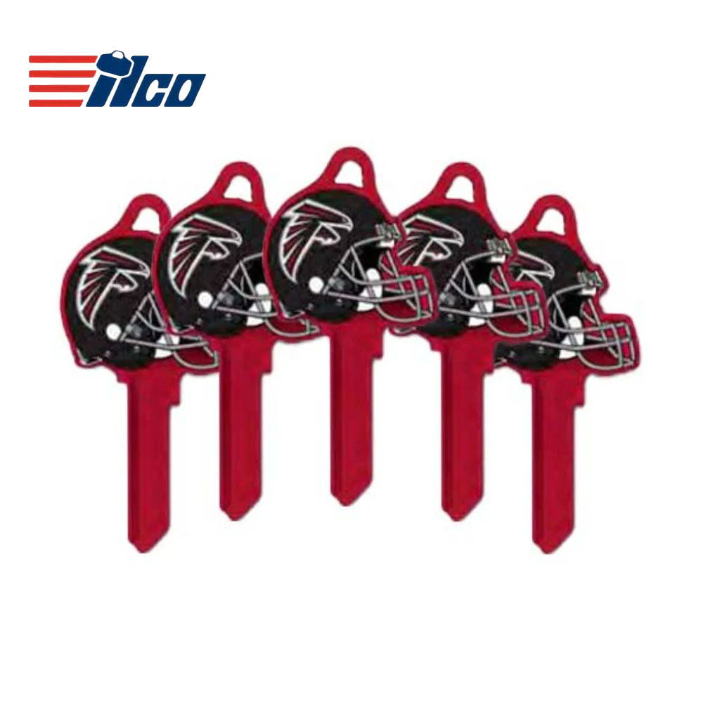 ILCO - NFL-SC1 TeamKeys - Helmet Edition Key Blank - Atlanta Falcons - Pack of 5